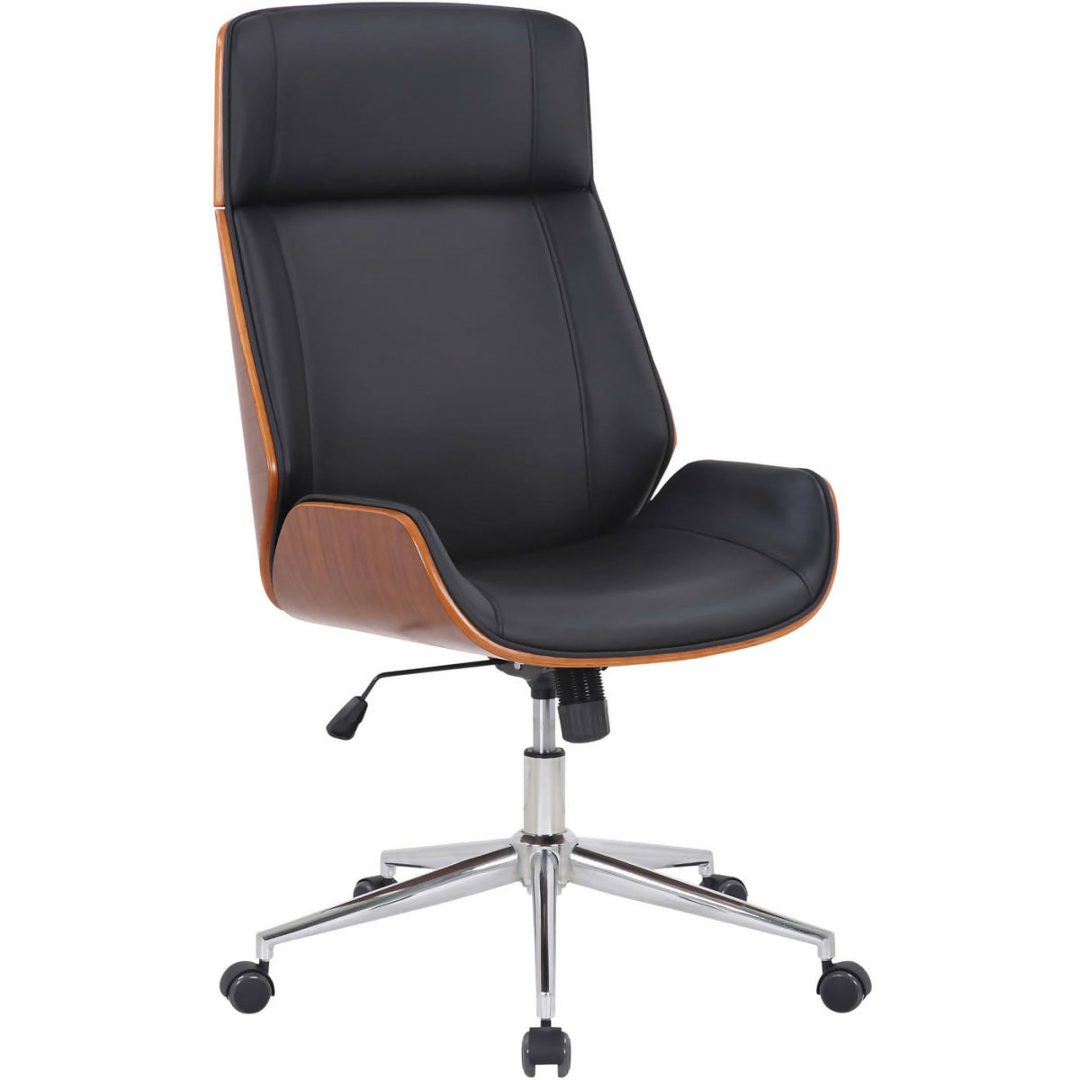 Fauteuil de bureau Varel - Noyer - Noir