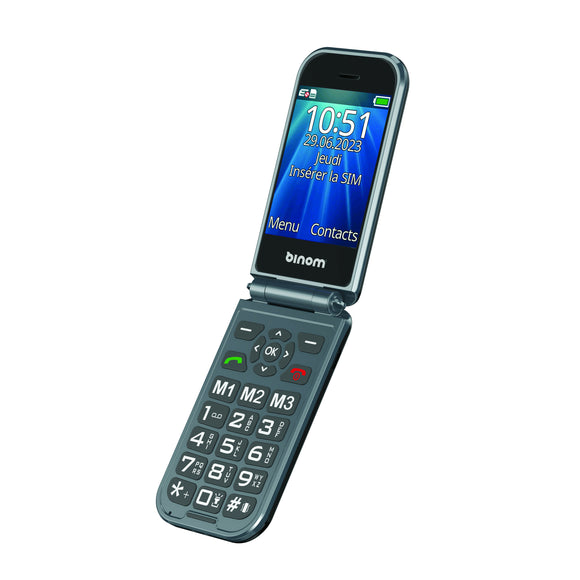 Téléphone mobile senior à clapet 4g binom x3 - Clicktofournisseur.com