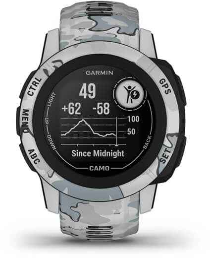 Garmin Instinct 2S Camo Edition 2,01 cm (0,79") MIP 40 mm Numérique 156 x 156 pixels Camouflage GPS (satellite)