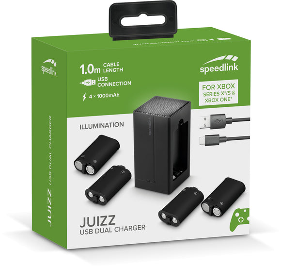 Chargeur Speedlink Juizz Xbox USB Dual (SL-260003-BK)