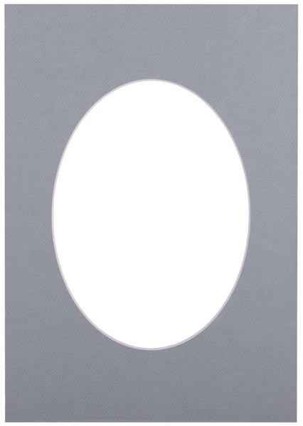 Passepartout 21x29.7, bluish oval