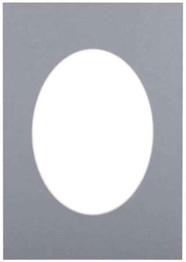 Passepartout 21x29.7, bluish oval