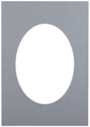 Passepartout 21x29.7, bluish oval