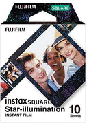 Fujifilm | Instax Square star Illumination Instant film (10pl) | 86 x 72 mm | Print Size: 86mm x 72mm, Image size: 62mm x 62mm | Quantity 10-1