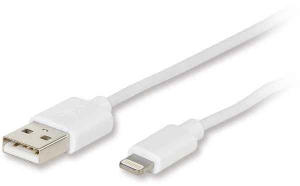 Chargeur Vivanco Lightning 2,4 A 1,2 m, blanc (60018)