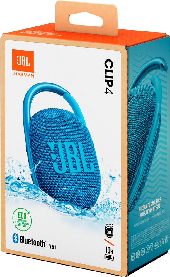 JBL wireless speaker Clip 4 Eco, blue