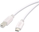 Câble vivanco usb-c - usb-b 3 m blanc 45356