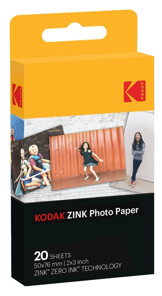 Kodak ZINK 2x3'' 50x76 mm 20 Sheets Photo Paper