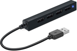 Speedlink USB hub Snappy Slim 4-port (SL-140000-BK)