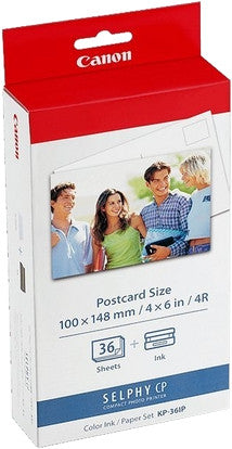 Kit cartouche d'impression/papier canon kp-36 ip 10x15 cm