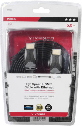Câble HDMI plat Vivanco 5 m (47105)