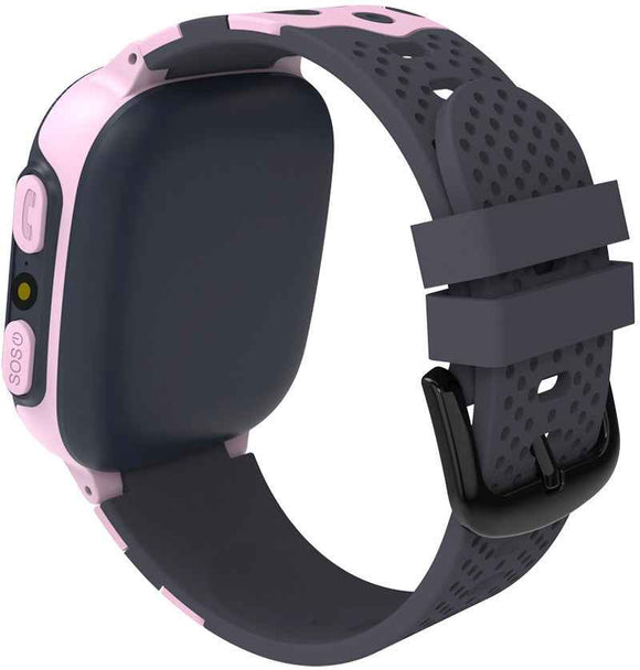 CANYON Sandy KW-34, Kids smartwatch, 1.44 inch colorful screen, GPS function, Nano SIM card, 32+32MB, GSM(850/900/1800/1900MHz), 400mAh battery, compatibility with iOS and android, Pink, host: 52.9*40.3*14.8mm, strap: 230*20mm, 42g