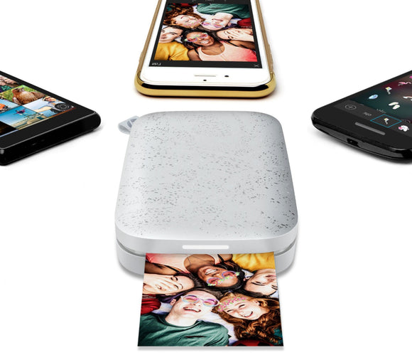 Imprimante photo HP Sprocket 200, couleur perle lunaire