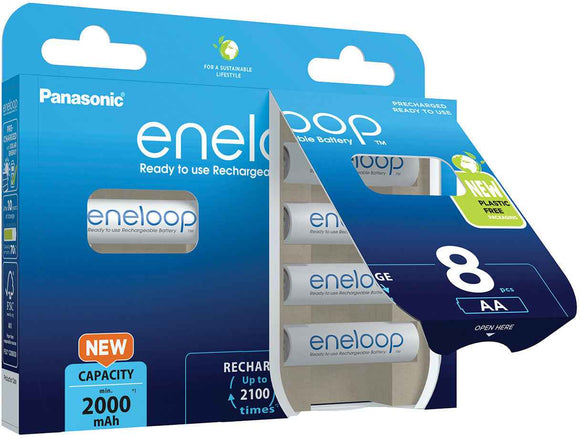 Panasonic eneloop rechargeable battery AA 2000 8BP