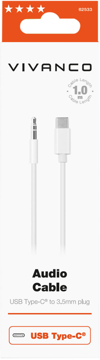 Vivanco cable USB-C - 3,5mm 1m (62533)