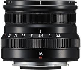 Objectif Fujifilm Fujinon XF 16 mm f/2,8 R WR, noir