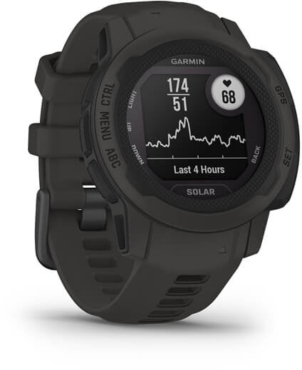 Garmin Instinct 2S Solar 2,01 cm (0,79") MIP 40 mm Numérique 156 x 156 pixels Graphite GPS (satellite)