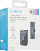 Microphone numérique sans fil Boya, Lightning iOS (2,4 GHz) « BY-XM6-S3 » (jaune 0,18 €)