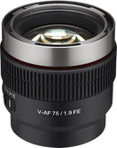 Samyang V-AF 75mm T1.9 FE lens for Sony-3