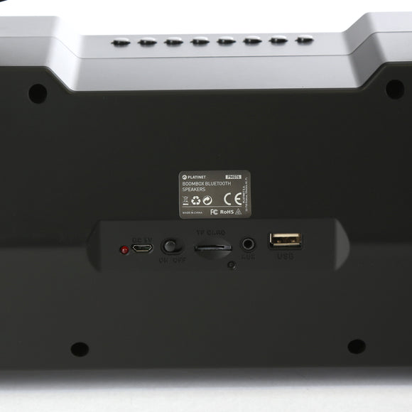 Enceinte sans fil platinet og76 boombox bt noire 44416