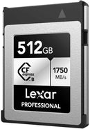 Lexar memory card CFexpress Type B 512GB Professional Silver