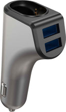 Chargeur voiture Platinet 2xUSB 3,1A + écouteurs Bluetooth Duos (44639)