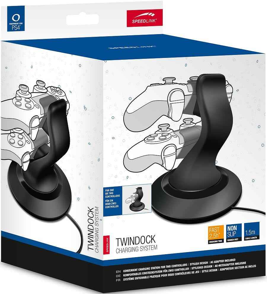 Chargeur Speedlink Twindock PS4 (SL-4511-BK)