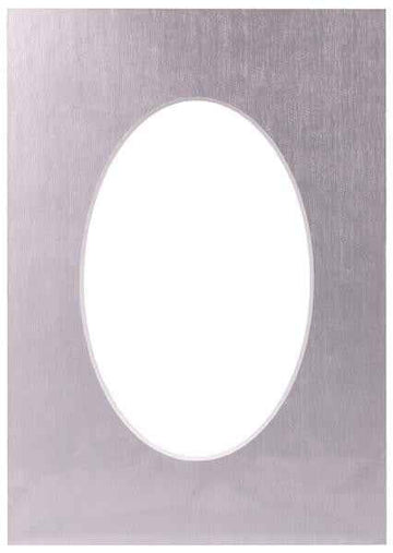 Passepartout 15x21, ovale platine