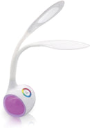 Lampe de bureau Platinet PDL20 5W 2en1, blanche (44894)