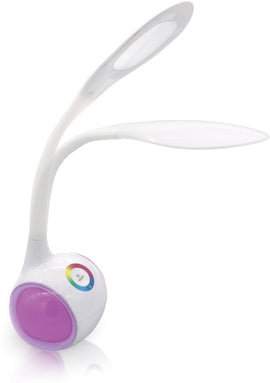 Lampe de bureau Platinet PDL20 5W 2en1, blanche (44894)