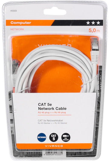 Câble Ethernet CAT 5e Vivanco 5 m (45333)