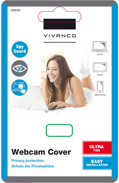 Cache webcam vivanco noir 39639