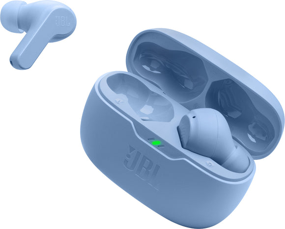 JBL wireless earbuds Wave Beam, blue