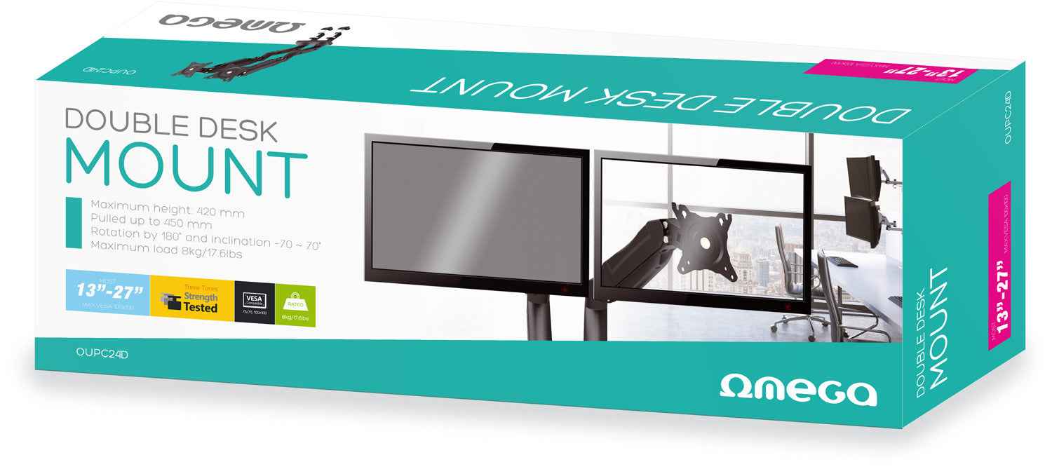 Support de bureau double Omega OUPC024D