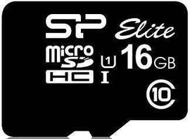 Silicon Power memory card microSDHC 16GB Elite + adapter