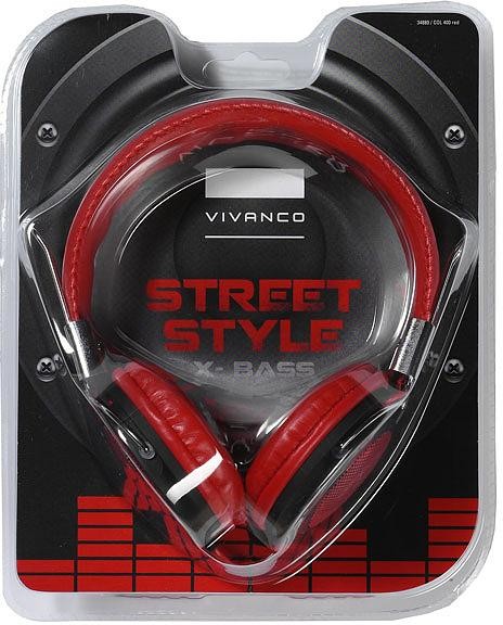 Casque vivanco col400 rouge 34880