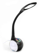 Lampe de bureau Platinet PDL20 7W 2en1, noire (43735)