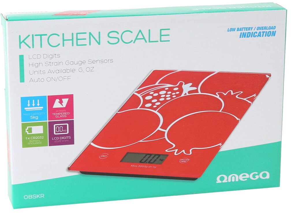 Balance de cuisine omega obskr rouge