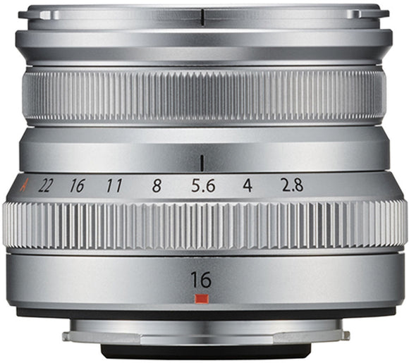 Objectif Fujifilm Fujinon XF 16 mm f/2,8 R WR, argent
