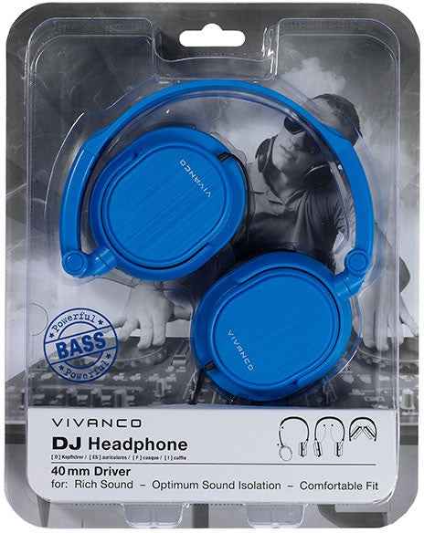 Casque Vivanco DJ20, bleu (36517)