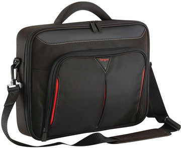 Targus | Classic | Fits up to size 14 " | Messenger - Briefcase | Black/Red | Shoulder strap