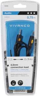 Vivanco cable 3.5mm - 3.5mm 0.75m (46098)-2