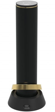 Prestigio Maggiore, tire-bouchon intelligent, 100% automatique, ouvre jusqu'à 70 bouteilles sans recharge, coupe-capsule inclus, design premium, batterie 480mAh, Dimensions D 48*H228mm, couleur noir + or.