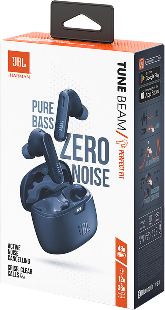 JBL Tune Beam TWS Bluetooth Wireless In-Ear Earbuds Blue EU