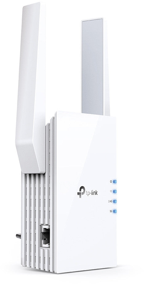 TP-LINK | Répéteur | RE605X | 802.11ax | Prise en charge Mesh Non | 574+1201 Mbit/s | 10/100/1000 Mbit/s | Ports Ethernet LAN (RJ-45) 1 | Pas de haut débit mobile | MU-MiMO Non | Type d'antenne 2xExterne
