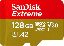 SanDisk Extreme 128 GB MicroSDXC UHS-I Class 10 + adapter