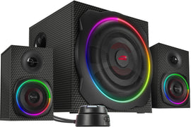 Enceintes speedlink gravity carbon rgb 2.1 sl-830100-bk