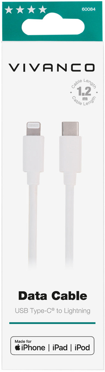Câble Vivanco USB-C-Lightning 1,2 m (60084)