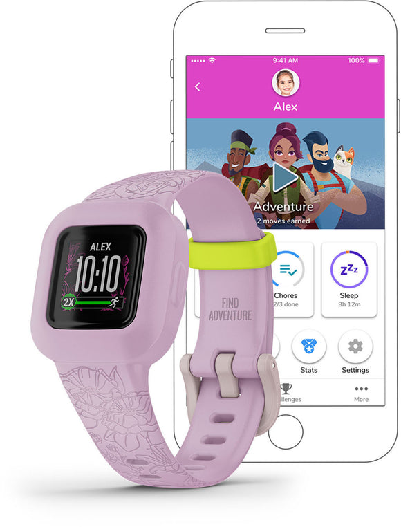 Garmin activity tracker for kids Vivofit Jr.3, lilac floral