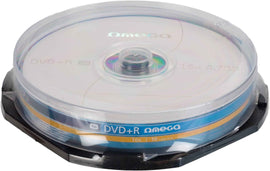 DVD+R Omega 4,7 Go 16x, broche de 10 pièces